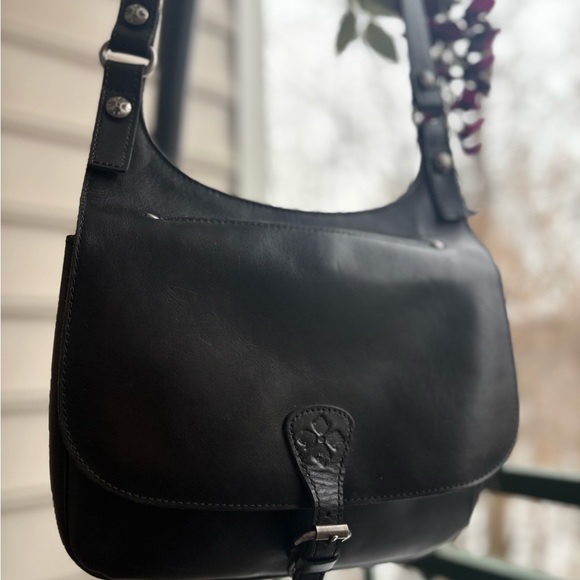 Patricia Nash London Leather Saddle Bag | Heritage Collection | Suede Interior - Picture 2 of 16